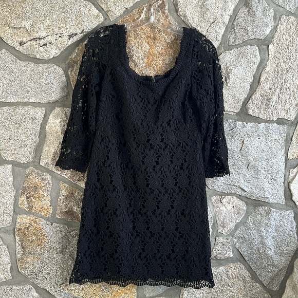 White House Black Market Lace Eyelet Mini Dress - Picture 3 of 10